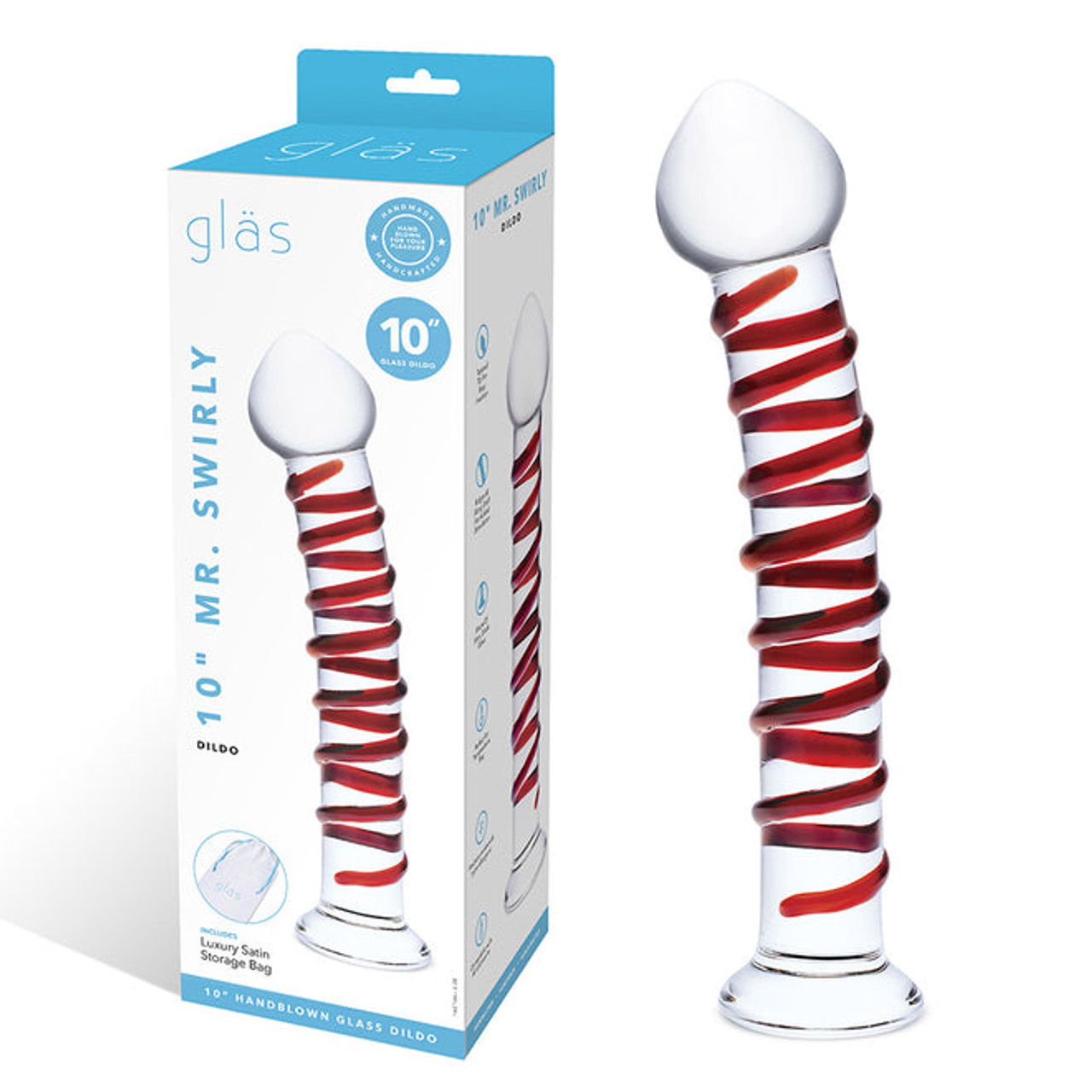 10 Inch Glass Dildo